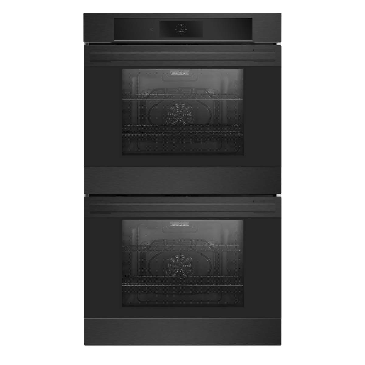 30" Double Wall Oven in Black Stainless Steel