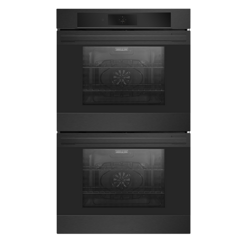 30" Double Wall Oven in Black Stainless Steel