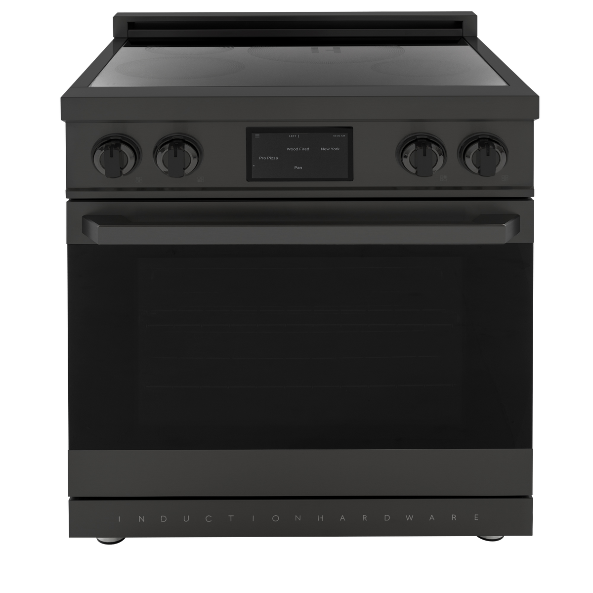 30″ Professional Induction Range – Black Stainless