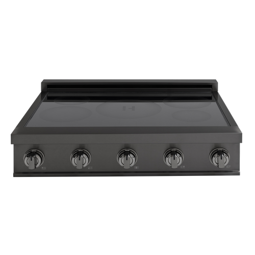 36″ Induction Cooktop – Black Steel