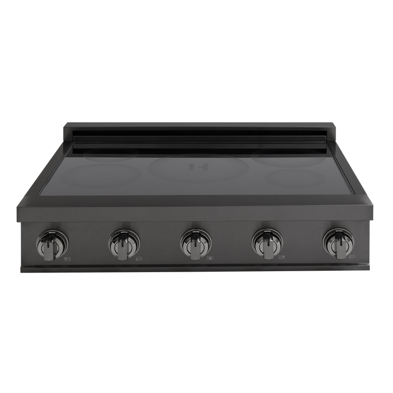 36″ Induction Cooktop – Black Steel