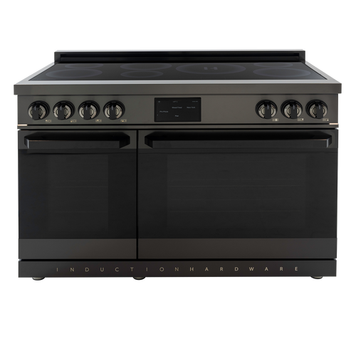 48″ Professional Induction Range – Black Stainless