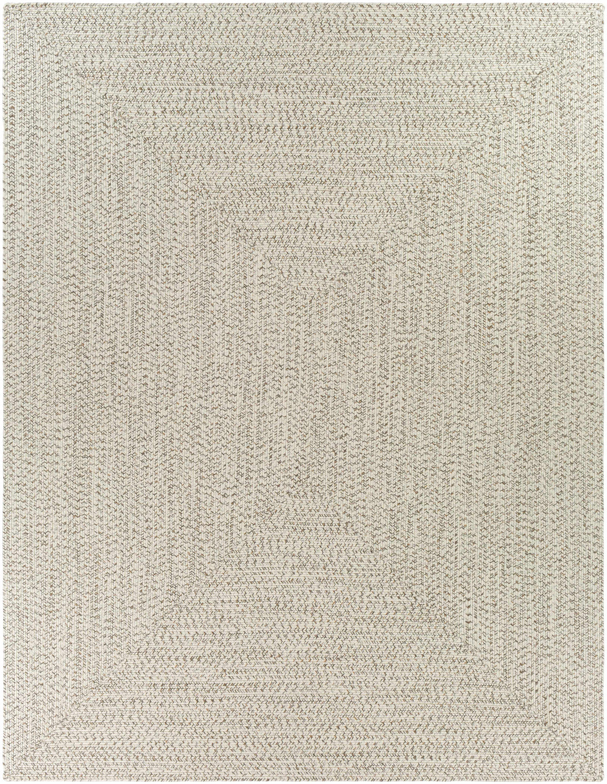 Beige Braided Faux Jute Rug