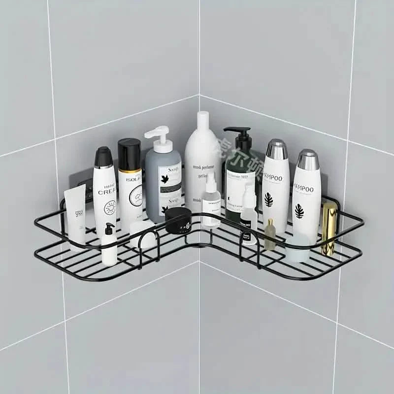 Wall-Mounted Storage For Toilet, Bathroom Shampoo Lotion Cosmetic Storage Rack